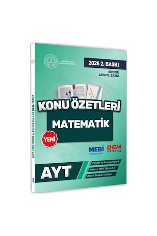 2026 YKS-AYT MEBİ-OGM Matematik Pratik Konu Özet Kitabı RENKLİ A4 Boyut Görsel Destekli BASKI ÜCRETİ