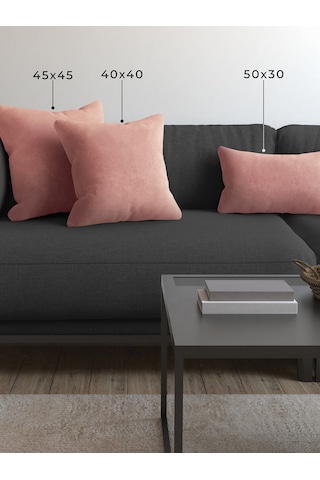 Br Demor Home Soft Series Bebek Pembesi Kırlent, Yastık Kılıfı Bebek Pembesi