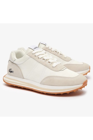 Lacoste L-spin Leather Womens Sneaker Hakiki Deri Kadın Günlük Spor Ayakkabı Krem Krem