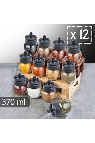 Titiz KC-264 Marken 370 Ml 12li Baharatlık Gri