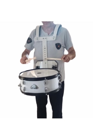 Jinbao 14''x5,5'' Bando Trampeti Beyaz Renkli Vurmalı Çalgılar İçin Dayanıklı Tasarım Jbmp1455 14''x5,5'' Bando Trampeti