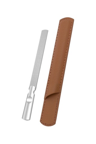 Shineyee Çift Taraflı Paslanmaz Çelik Tırnak Törpüsü, Cilalama Ve Parlatma İçin Pratik Aksesuar 12cm