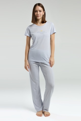 Pierre Cardin Kadın Mavi Pijama Takımı Pc8978-s-v1 Mavi