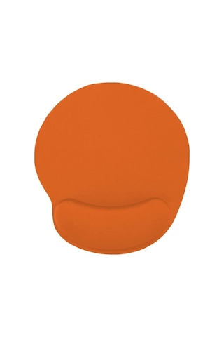 Turuncu Bilek Destekli Ergonomik Jel Kaymaz Taban Mouse Pad
