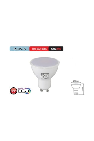 Horoz Elektrik 10 Adet 5w 40w Gu10 Led Ampul Beyaz Işık Çanak Spot Led Ampul