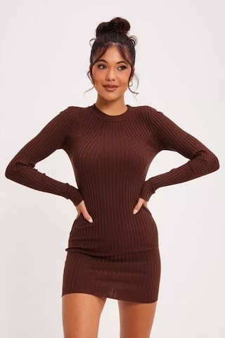 Madmext Kahverengi Bodycon Fitilli Mini Elbise Mg1710-kahverengi Kahverengi