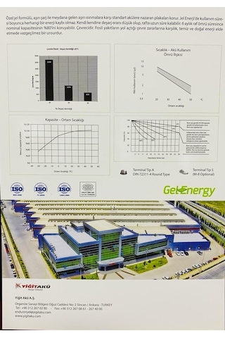 12V 200Ah Yiğit Jel Akü Solar Güneş Deep Excellent Cycling Vrla / 523563102