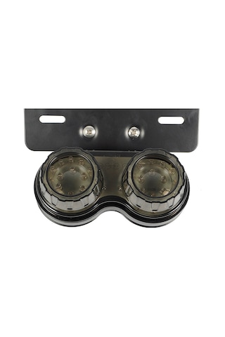 Xindoker 12v Led Motosiklet Arka Feneri - Fren, Plaka Ve Sinyal Işığı Kombinasyonu Gri/kırmızı Kabuk Seçenekli