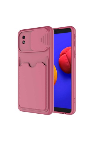 Galaxy A01 Core Kılıf Zore Kartix Kartlık Bölmeli Kılıf