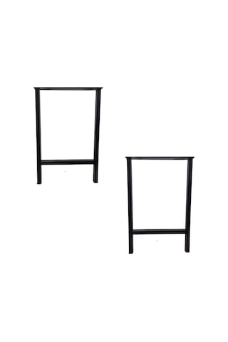 Bin1Fırsatt Metal Ayak Ofis Bahçe İş Yeri Masif Ahşap Kütük Masa Ayağı 76 Cm