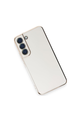 Newface - 682 - Samsung Galaxy Uyumlu S21 Kılıf Volet Silikon - Csmo-tex - - Beyaz