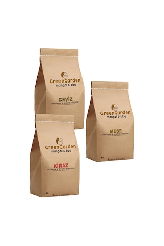 Füme Aroma Odun Parçaları - Mangal Barbekü Tütsüleme 3'Lü Set