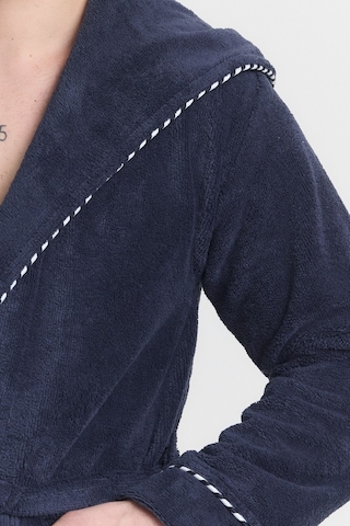 Mulberry Triga Erkek Bornoz %100 Pamuk Kapüşonlu Lacivert