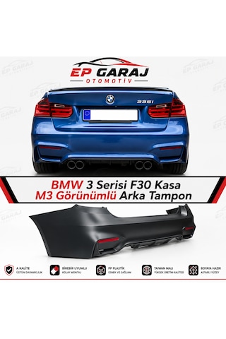 Bmw 3 Serisi F30 Kasa M3 Görünümlü Arka Tampon