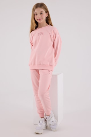 U.S. Polo Assn. U.s. Polo Assn Kız Çocuk Pembe Eşofman Takımı Us2320-c-v2 Pembe