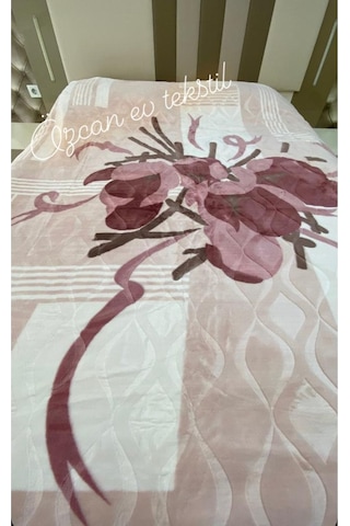 Sarar Çift Kişilik Battaniye-monolya Pudra Sarar3 Çok Renkli