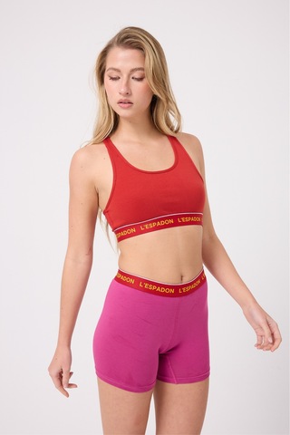Racer Crop Top Racer Back Crop Top -3147 Kırmızı