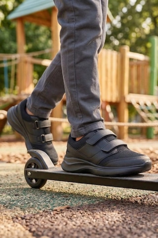 In Step Deexter Gün Boyu Konfor Sunan Çift Cırtlı Çocuk Spor Ayakkabısı Siyah