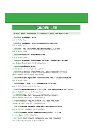 Adli Tıp Ve Adli Bilimler Akıl Notları