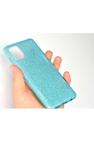 Galaxy A51 Pariltili Simli Kalite Sert Silikon Kilif 408378630