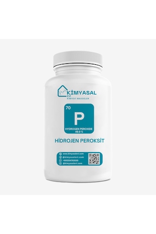 Kimyasal Evi Hidrojen Peroksit %50hydrogen Peroxide 50% 500 G Kimyasal Evi Hidrojen Peroksit %50hydrogen Peroxide 50% 500 G