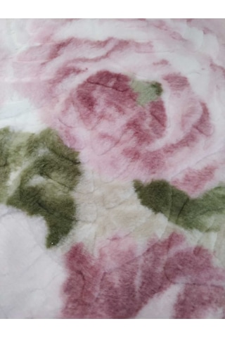 Aksu Battaniye Tek Kişilik Gül Kurusu Gül Kurusu