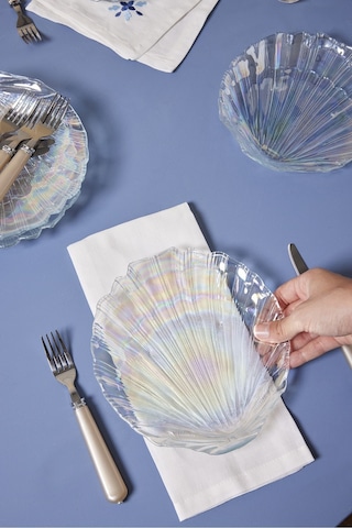 Karaca  Madison 6 Parça Lüsterli Cam Pasta Seti 21 cm