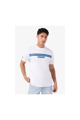 Jeans Beyaz Erkek T-shirt Lv04re811gyaa Ss 20s 5am Ck Racer Beyaz