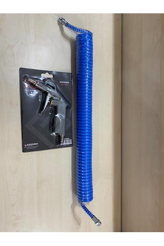 spiral hava hortumu 7,5 metre 5x8+metal hava tabancası