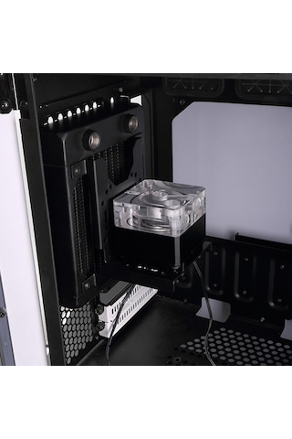 Siyah Pc Su Soğutma Pompası Radyatör Destek Tutucu Drenaj Tankı Rezervuar Montaj Braketi Standı Isı Emici Fan Tutucu