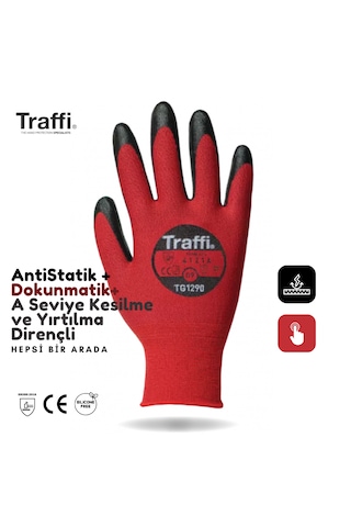 Tg1290 Dokunmatik Antistatik A Seviye Dirençli İş Eldiveni