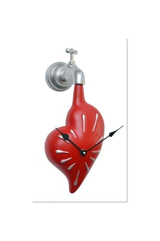 Antartidee Musluktan Damlayan Kalp Duvar Saati / Love Time Clock