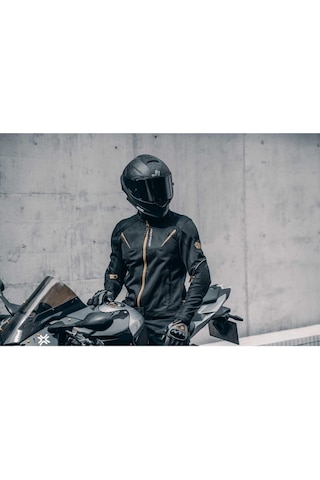 Motoanl Motosiklet Montu Yazlık Full Korumalı Pu Kaplamalı Polyester Naylon Fileli Kumaş Black Mont