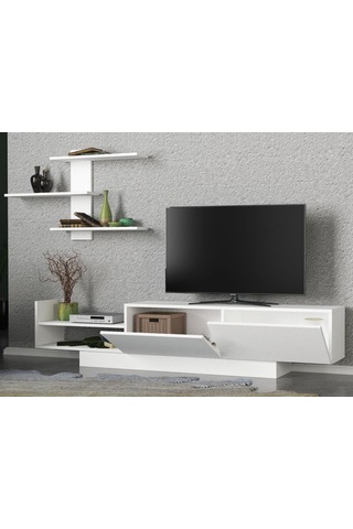 Dekorister Egemen Tv Ünitesi Beyaz