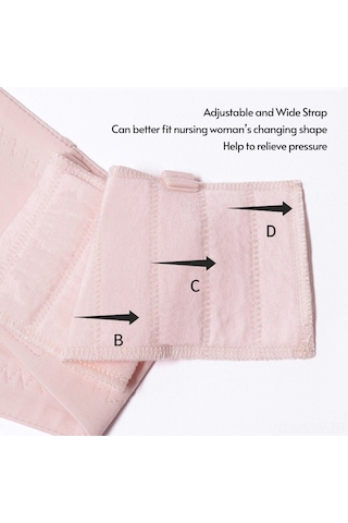 Eller Serbest Pompa Sütyeni Ayarlanabilir Pamuk Emzirme Sütyeni Çelik Halka Olmadan