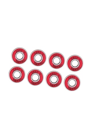 Trendooze Sürtünmesiz Rulmanları Paten Lot Kırmızı Kaykay Abec 8 11 Jo Kırmızı