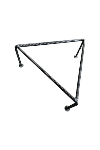 Sac Ayağı Ocak 40 X 40 Cm Kalın Demir Büyük Boy