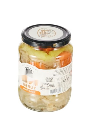 Lezzetli Karışık Turşu - Cam Kavanoz 650 Gr 2.8 L