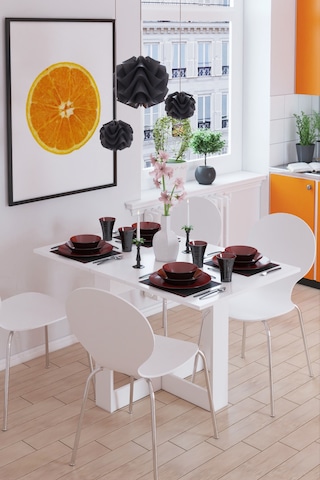 Dekorfim DF01108B Pratik Portatif Katlanır Masa Mutfak ve Yemek Masası