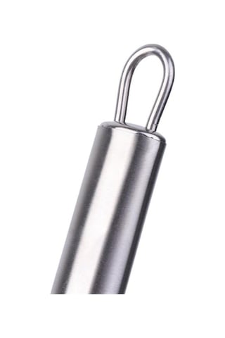 Silikon Kaşık Paslanmaz Saplı Servis Kaşığı Kırmızı 34 Cm