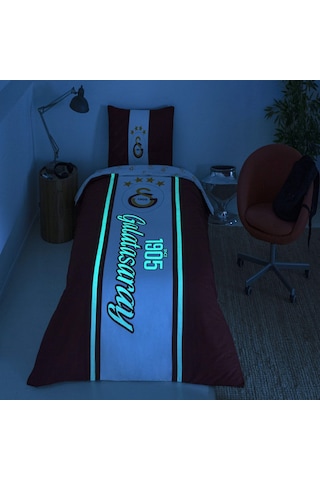 Taç Lisanslı Galatasaray 1905 Glow Tek Kişilik Nevresim Takımı
