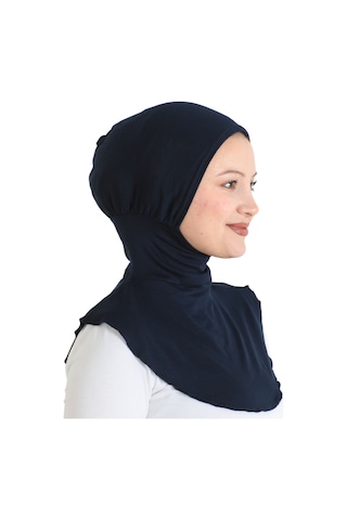 Modish Group Kadın Boyunluklu Hijab Tesettür Pratik Spor Bone - Sarı Lacivert