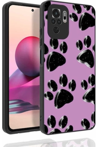 Xiaomi Redmi Note 10 Kılıf Desenli Kamera Korumalı Parlak Zore Nora Kapak NO3