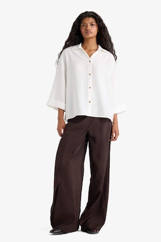 Defacto Overshirt Fit Kaçık Yaka Uzun Kollu Gömlek F4767ax25auer105 Ekru