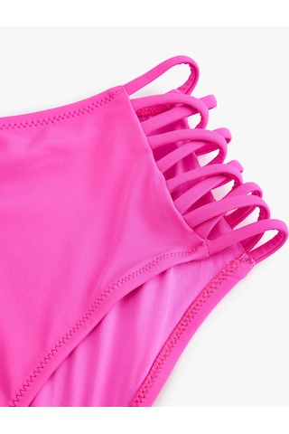 Koton Yüksek Bel Bikini Altı Yanları İpli Astarlı Fuşya 4sak00055mm