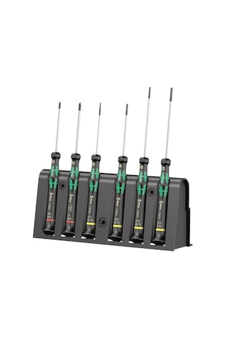 Wera Elektronikçi Tornavida Seti 2035/6 A + Raf, 6 Parça, 05118150001