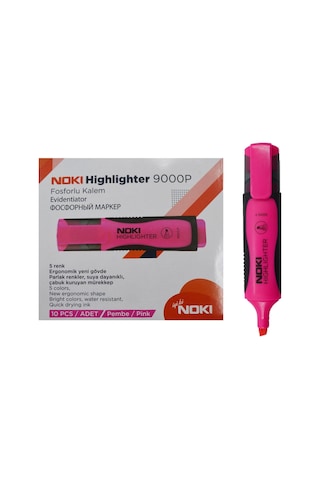 Noki Fosforlu Kalem 10 Adet Pembe