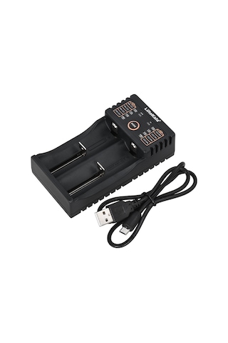 Geeksen Liitokala Lii-202 Akıllı Pil Şarj Cihazı, Otomatik Pil Algılama Ve Usb Çıkışı İle Li-ion/ni-mh/ni-cd/lifepo4 Pilleri İçin