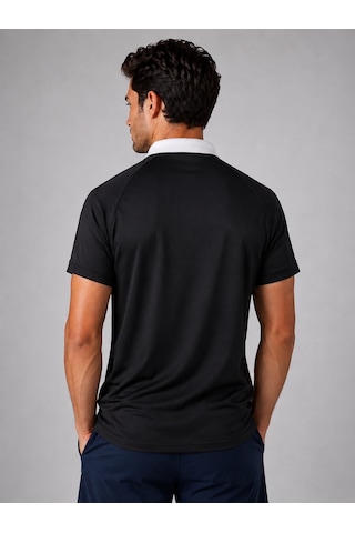 Umbro Vectör Kamp Erkek Siyah Polyester Polo Yaka Spor Tişört Tf0614