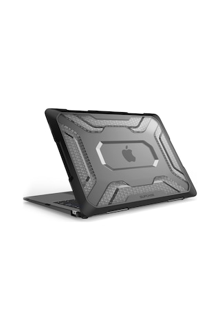 Apple Uyumlu MacBook Air Kılıf Hardcase Touch Id A1932 2018/2019 Outdoor Sc Siyah